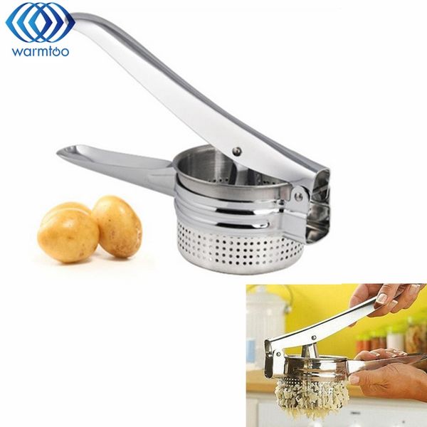 

new stainless steel potato masher ricer fruit vegetable for puree fruit juicer maker press kitchen