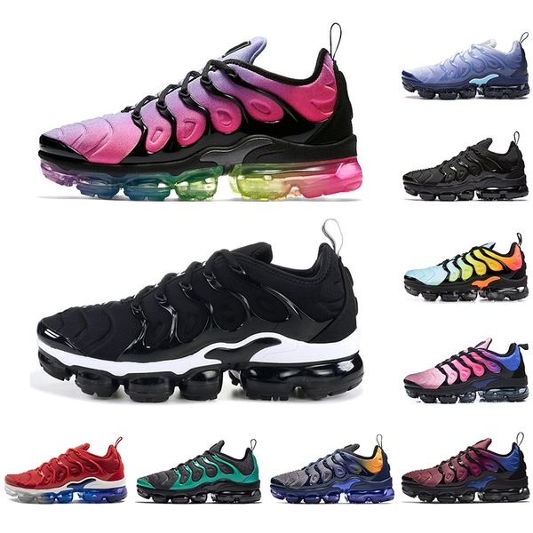 

tn running shoes for men women triple black white red hyper violet game royal bumblebee breathable classic sports sneaker mens trainers