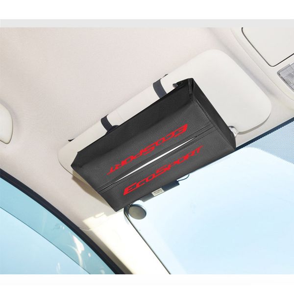 

кожа pu автомобилей солнцезащитный козырек tissue box для ecosport спинки сиденья висячие бумаги дело салфетка для хранения сумка для автомо