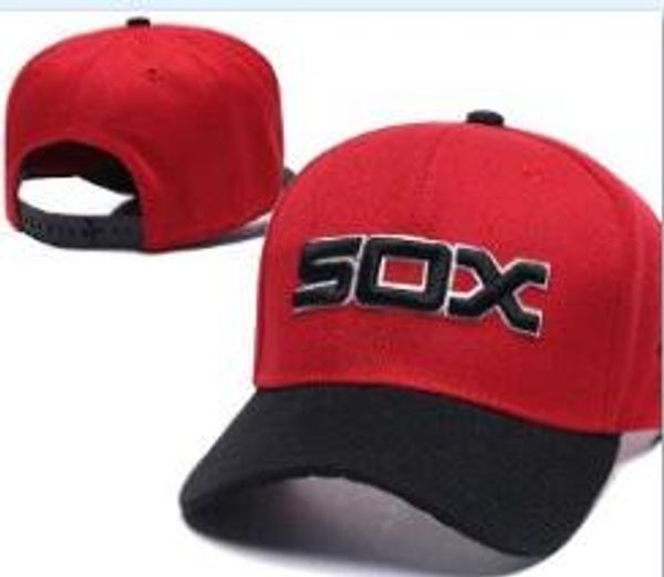

Спортивные головные уборы от солнечного шлема Peak Curved Brim Flat SOX Логотип Snapback White Sox Hat