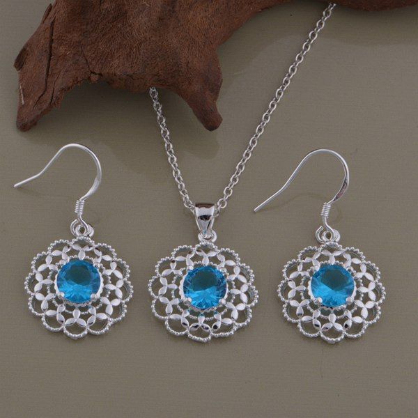 

wholesale silver fashion jewelry necklace rings wt-622, Slivery;golden