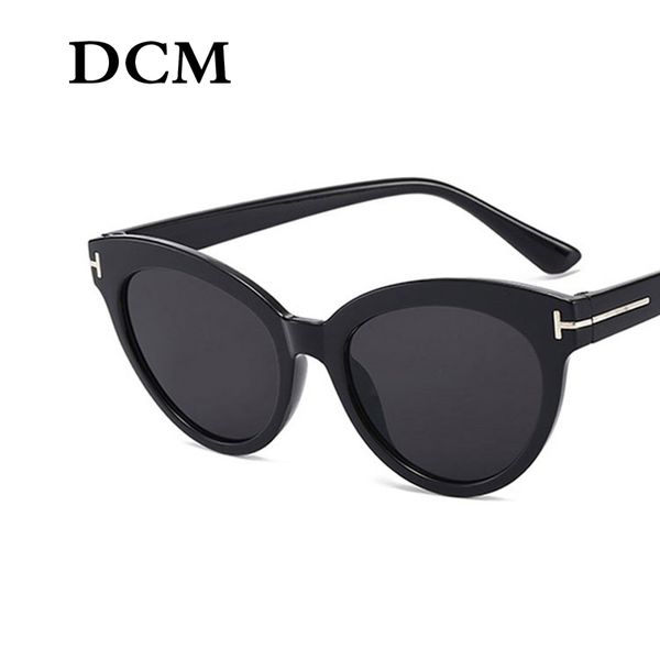 

dcm new women cateye vintage brand designer retro sun glasses superstar female lady eyeglass cat eye sunglasses, White;black