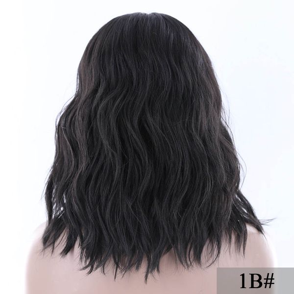 Synthetic Lace Front Wigs Ombre Blonde Natural Wave Short Bob Wigs