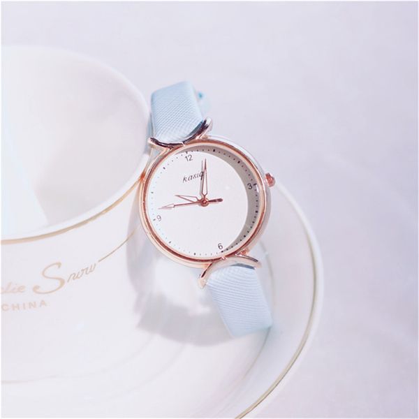 

2019 fashion women's watches casual dress ladies quartz wristwatch elegant small strap girls women clock gift, Slivery;brown