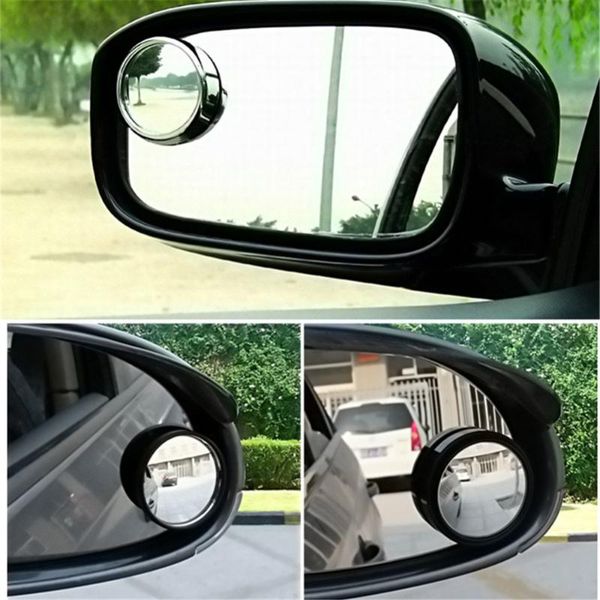 

2pcs car blind spot mirror wide angle mirror 360 rotation adjustable rear view car styling convex blind spot