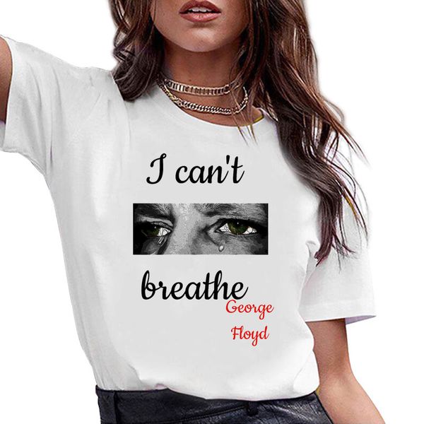 

wn285 i can't breathe i can't breathe female t-shirt short sleeve, Gray;blue