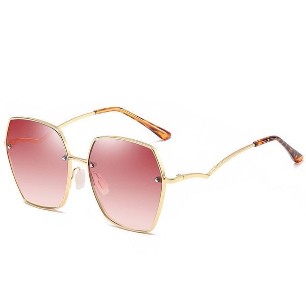 

women glasses metal frame tac lens sunglasses polarized gradient lens fashion eyewear