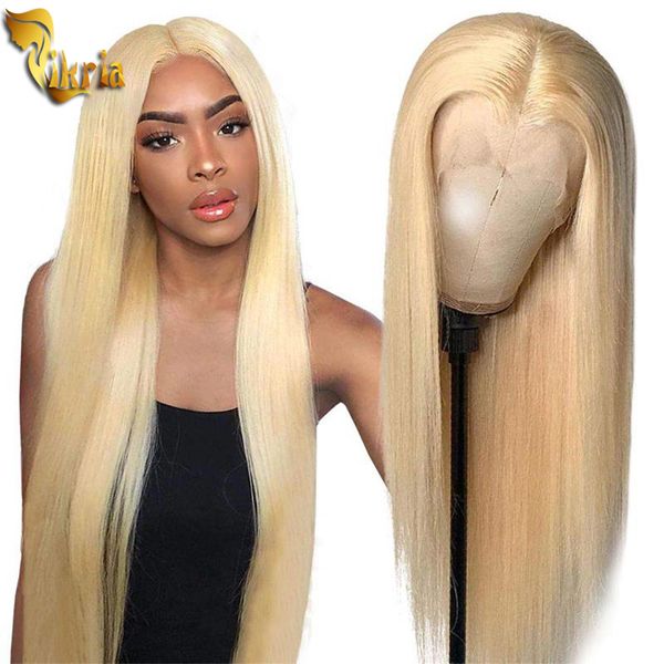 

new arrival 613 blonde natural straight full lace human hair wig lace frontal wigs pre plucked hairline with baby hair brazilian peruvian, Black;brown
