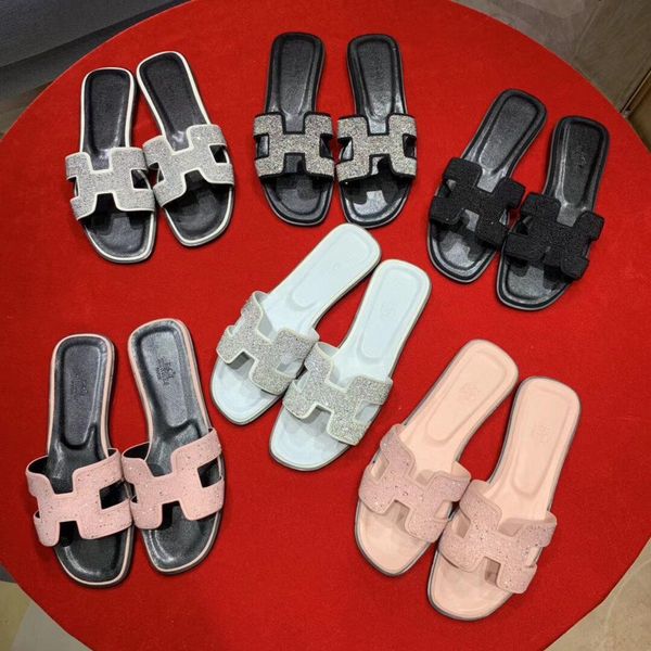 

brands women rivets bow knot flat slippers sandals girls flip flops studded summer shoes cool beach slides jelly shoes 35-41, Black