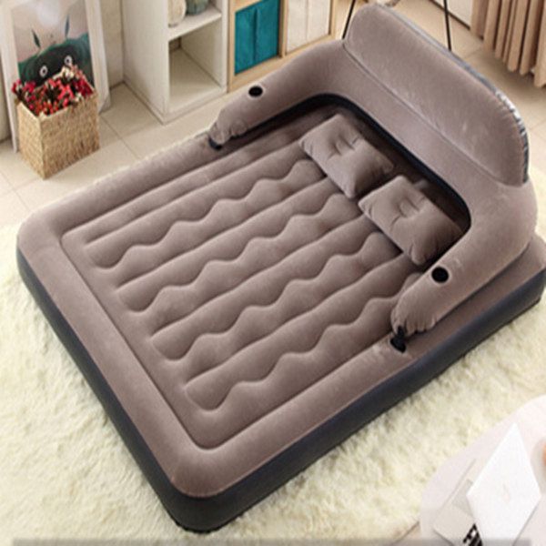 

200x150x20cm inflatable air mattress bed pvc air mattresses airbed with flocking surface for 2person