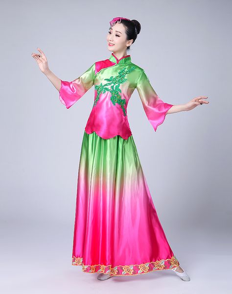 

новый взрослый янко танцевальный костюм хор квадратный танец платье женщины день рождения наряды bling костюмы фестиваль одежда, Black;red