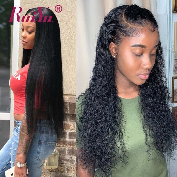 

монгольская вода волна парики 360 полный парик фронта шнурка предварительно сорвал линию волос с волосами младенца прямые кружева перед пари, Black