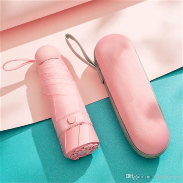 

sun block capsule half fold umbrella vinyl folding umbrella fashion sense creative sunshade gift customized umbrella