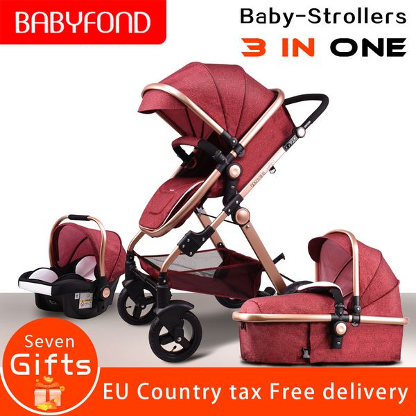 

baby stroller 2019 the latest jtbs high landscape trolley can sit can be lying luxury strollers umbrella car