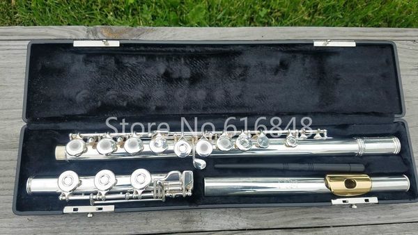 

gemeinhardt m3 gold lip c tune flute 17 keys open hole flute silver plated flauta musical instrument