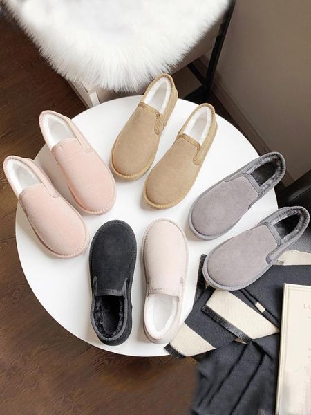 

one pedal cotton shoes women winter plus velvet 2019 new warm fashion thick outer wear non-slip student short tube snow boots, Black