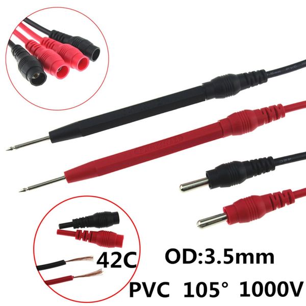 

16pcs universal digital multimeter probe test leads multi meter needle tip tester lead probe wire pen cable multimeter feelers