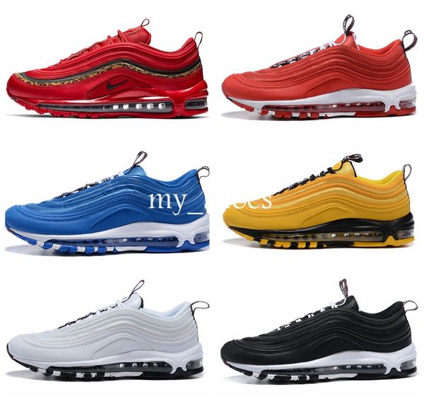 

2019 new 97 premium q metallic pack men running hoe red yellow black blue maxe men air port ca ual neaker chau ure u 7 12