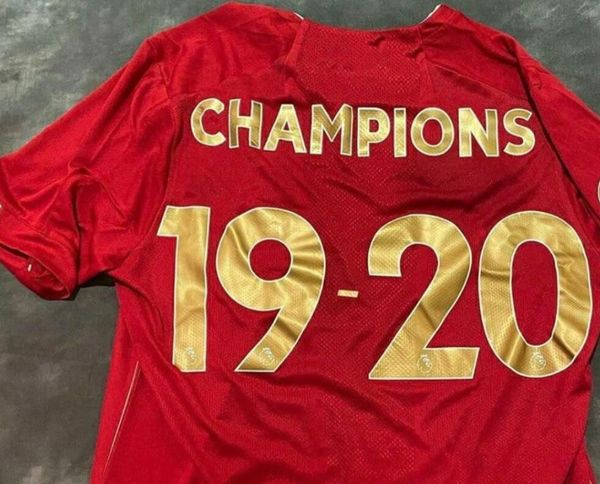 

#11 m.salah league winner soccer jersey 2020 #4 virgil #9 firmino customized football shirt with gold patch sale, Black;yellow