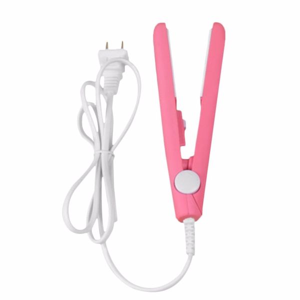 

professional new electronic ceramic fast hair straightener portable mini hair flat iron wet/dryer straightening irons, Black