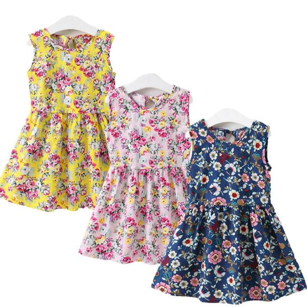 

pudcoco девушка одежды casual малыши детских девушек princess цветок платье лето сарафан платье партии, Red;yellow