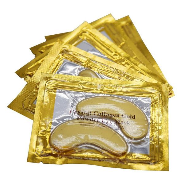 

selling new crystal collagen gold powder eye mask golden mask stick to dark circles ing