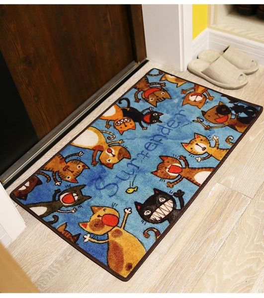 

carpet bedroom cartoon cat bathroom carpet anti-slip floor mat toilet kid room rug alfombra kitchen floor mats carpets l