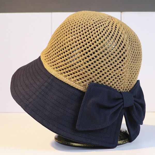 

jtnto ins hollowed-out cowboy fisherman children's sun-shading travel sun-proof bucket bucket butterfly fisherman hat summer tide bowkn, Blue;gray
