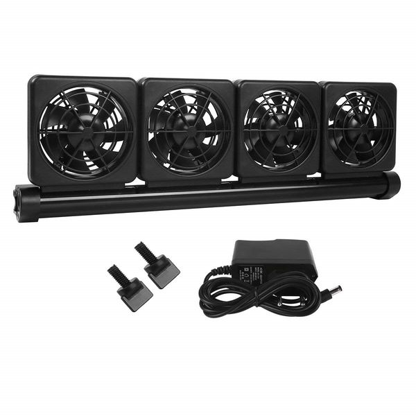 

aquarium adjustable cooling fans for fish tank 100-240v 4 head (eu plug) other aquarium fish