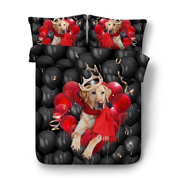 Cute Kids Labrador Duvet Cover Puppy Dog Pet Animal Bedding Set