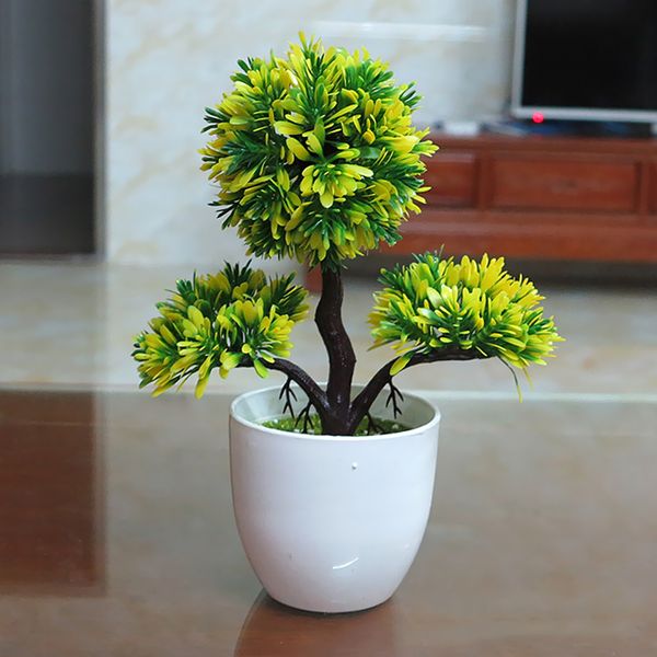 

mini artificial tree ary home decor ornament plastic living room plastic flowerpot