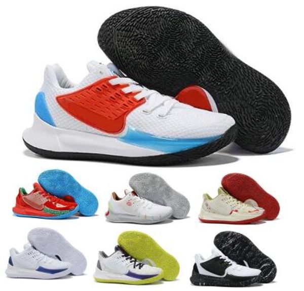 

mens kyrie low 2 basketball shoes sneakers sponge mr krabs sandy cheeks squidwards blue 2020 new arrival zapatillas designer trainers shoes