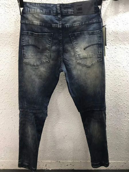 

новый стиль 2019 известные повседневные дизайнеры дизайн тонкий золотой модные рваные джинсы мотоцикла летние брюки карандаш хлопчатобумажны, Blue