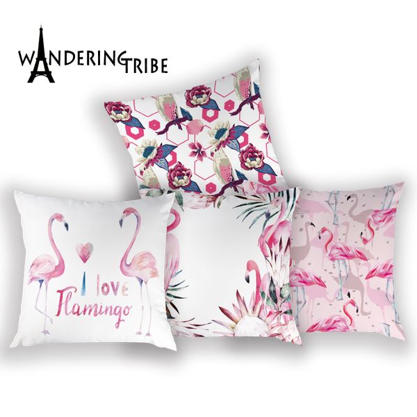 

flamingo cushion cover pillowcases for pillow cases decorative white personalized pillow throw covers cushions decoration