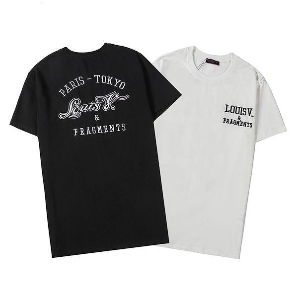 

2020 мужская футболка хип-хоп мужская высококачественная футболка мужчины женщины летняя футболка с коротким рукавом тройники размер -3xl, White;black