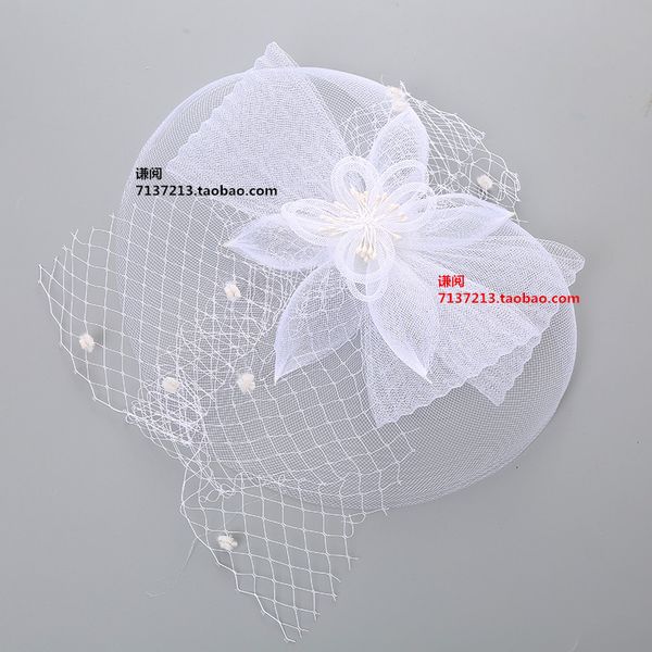 

shanghai night retro party jockey club big net headwear evening gown p feather catwalk small hat hair accessories