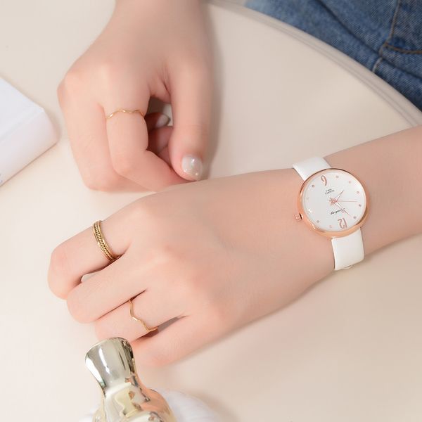 

women fashion luxury leisure set auger leather stainless steel quartz watch dress clock round dial wristwatches reloj femenino#2, Slivery;brown