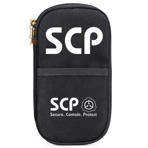 

scp cosplay pen pencil case school office stationery bag canvas cosmetic makeup bag gift