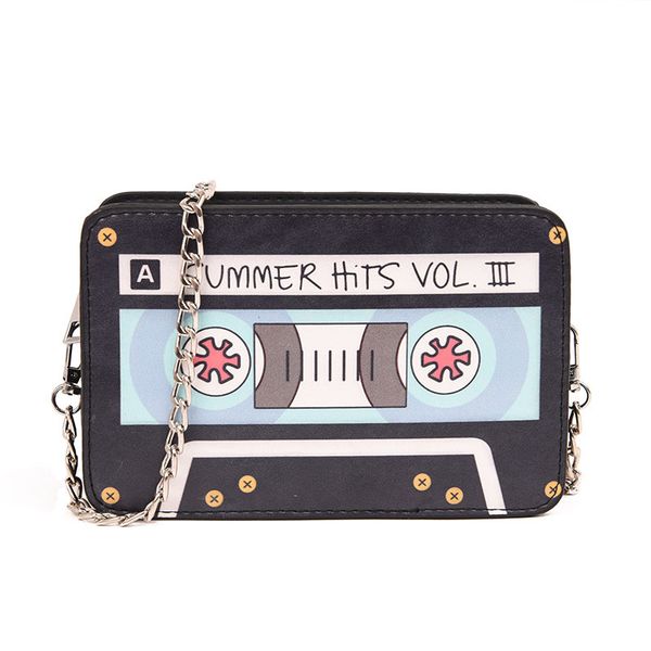 

wobag 2019 personality tape cassettes evening clutch bag women hard box high-end handbag small party purse shoulder bag