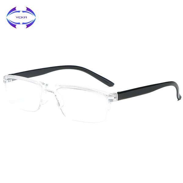 

vcka comfy ultra light reading glasses men women reading glasses presbyopia 1.0 1.5 2.0 2.5 3.0 3.5 4.0 superelastic eyewear, White;black