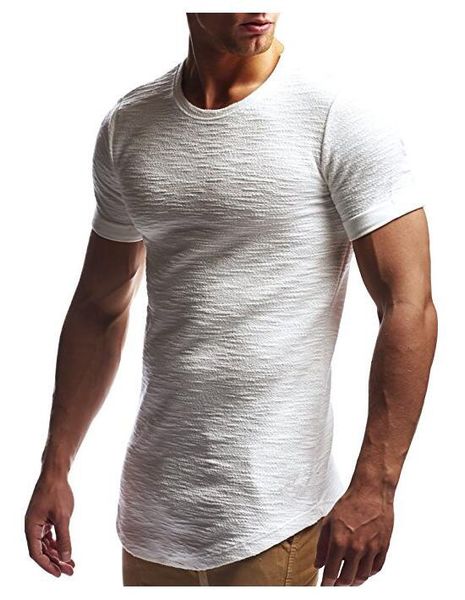 

2020 men casual short sleeve t-shirt men's fitness cotton running shirt round neck gym jogging sports t-shirt, Black;blue
