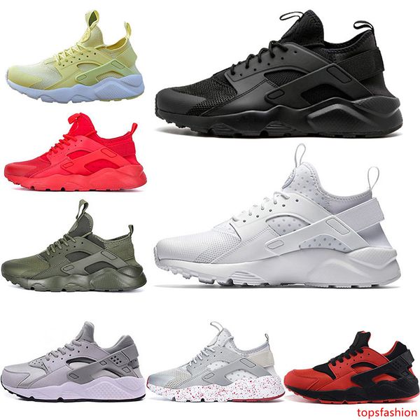 

huarache 1.0 4.0 run ultra se nik men running shoes trainer triple-s black red pink lightweight athletic sport outdoor sneakers 36-45