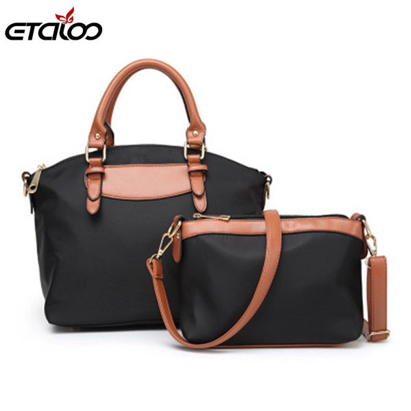 

cowhideladiesbag handbagladies one-shoulderbag style spring summer 2019 europe and america cross-slant oxford cloth big bag