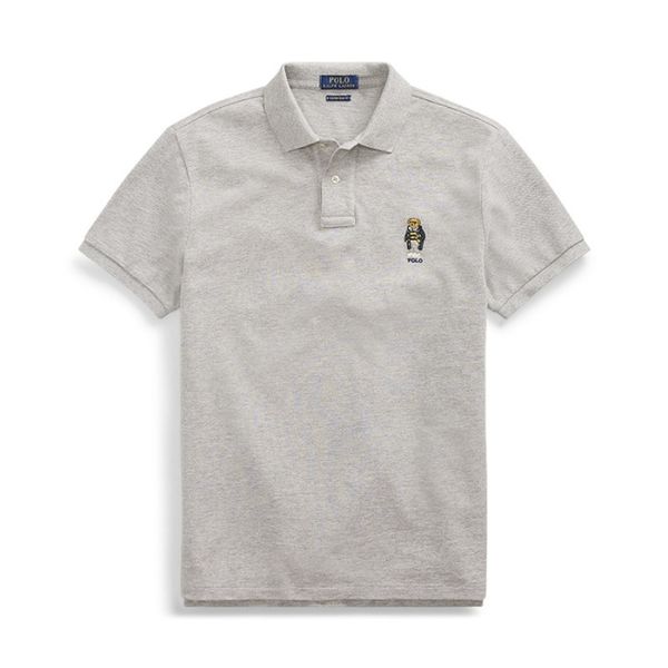 

polo bear polo дизайнерские рубашки поло мужские летние топы повседневные футболки для мужчин прекрасный медведь вышивка рубашка поло с коро, White;black