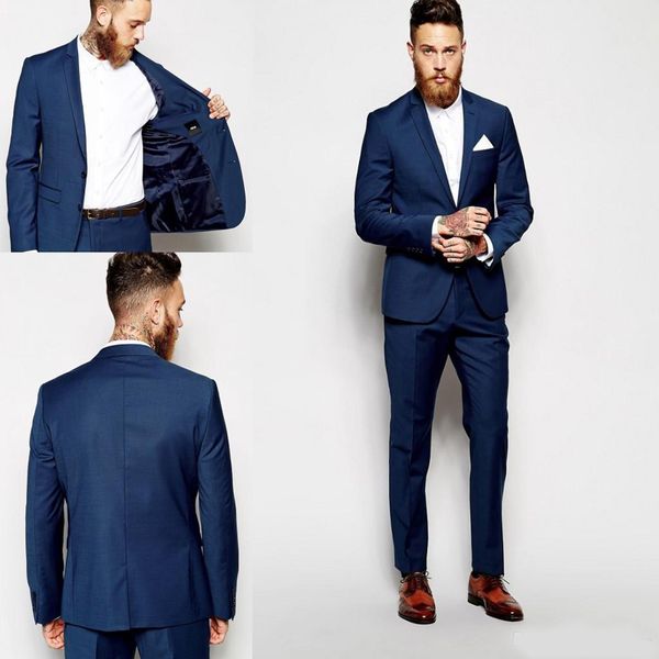 

groom tuxedos groomsmen dark blue vent slim suits fit man suit wedding/men's suits bridegroom groom wear (jacket+pants, Black;gray