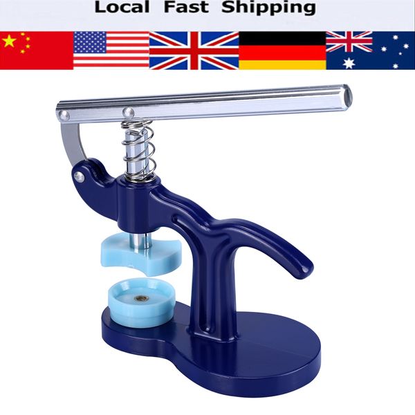 

watch back case press closer presser repair crystal glass fitting watchmaker tool with 12 dies