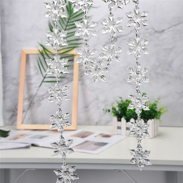2019 Acrylic Snowflake Christmas Wedding Tree Hanging Decoration