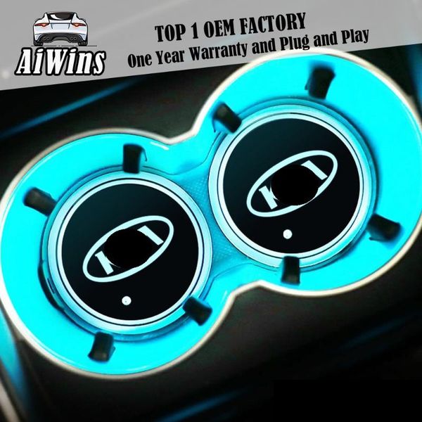 

aiwins автомобиль светящейся кубка мат для полной серии свет автомобиля аксессуары atmospherelight