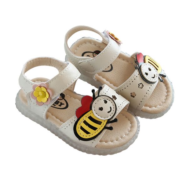 

summer baby flat sandals for girls infant first walkers sandalia pu upper soft sole anti-slip baby toddler shoes for girls
