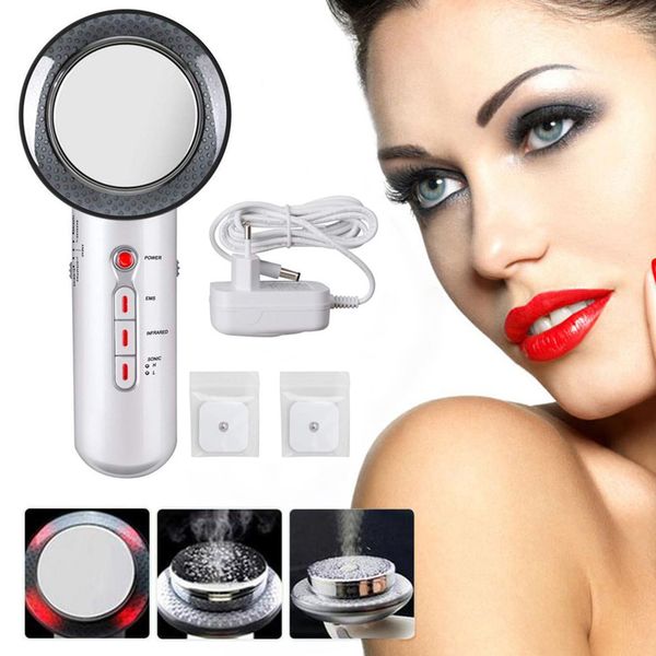 

new 3 in 1 ems infrared body slimming massager weight loss anti cellulite fat burner galvanic infrared ultrasonic wave therapy, White;black